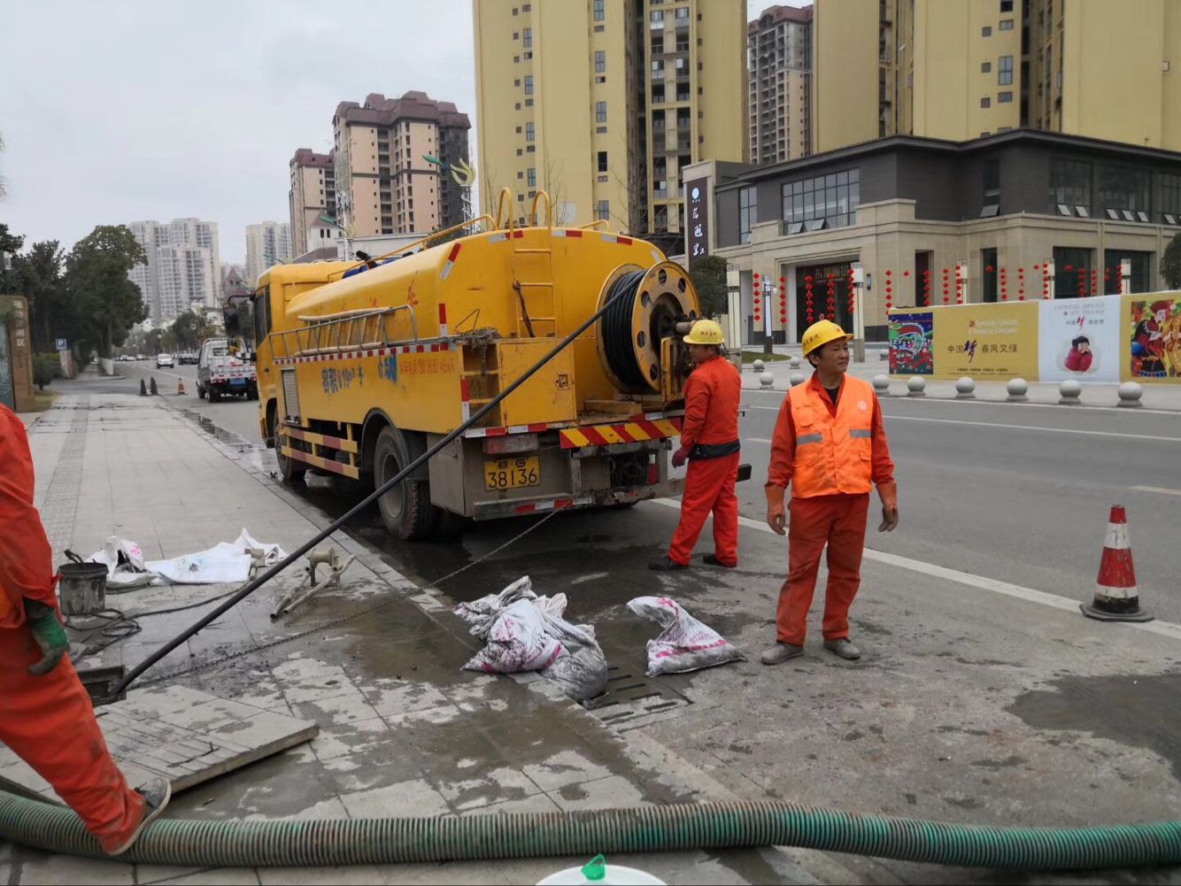 献县排污管道清淤-管道清洗