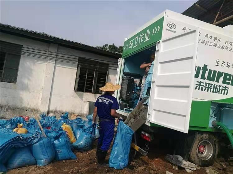 献县工业污泥压干处理